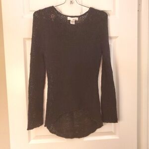 Sans Souci Women Black Knit Pullover Sweater S